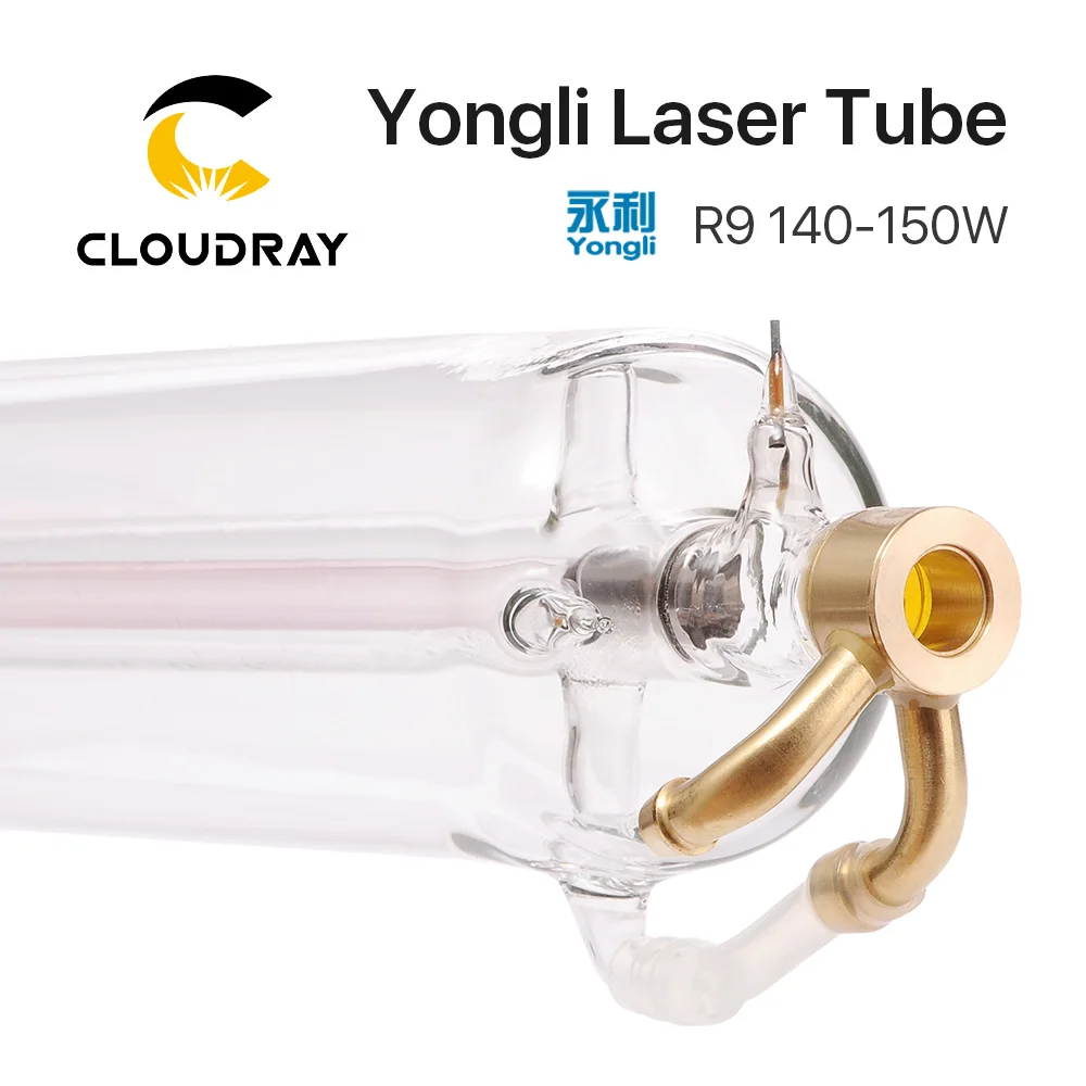 Cloudray Yongli R9 140 Вт СО2 лазерная трубка деревянная коробка упаковочная длина 1850 Dia. 80