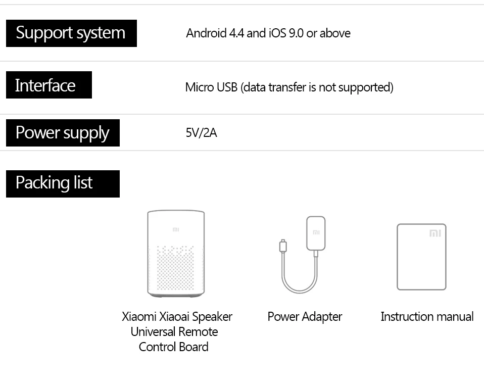 Xiaomi Xiaoai динамик универсальный пульт дистанционного управления версия AI Bluetooth Голосовое управление 2,4 ГГц музыкальный плеер динамик умный дом