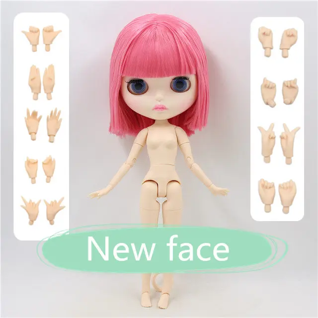 oily hair Фабрика blyth кукла 1/6 bjd кукла с одеждой обувь или новое лицо голая кукла 1/6 30 см - Цвет: oily hair