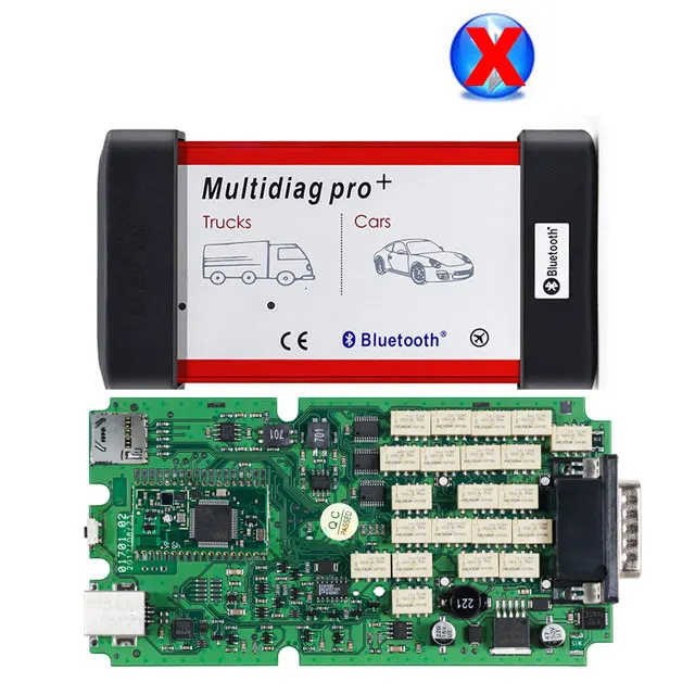 Multidiag no BT 3 шт. CDP TCS cdp pro plus+ качество один зеленая доска bluetooth,00 keygen Авто сканер автомобилей грузовых OBD2 диагностический инструмент - Цвет: Multidiag no BT