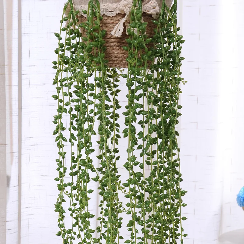 

90cm High Imitation Plant Lover Tears Succulents Wall Hanging Fake Flowers Vines Wedding Artificial Decoration Flowers