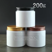 200gml white plastic empty packaging bottle jars wholesale retail originales refillable cream honey empty cosmetic containers