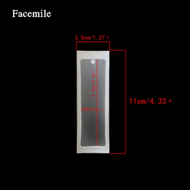 1PCS Craft DIY Transparent UV Resin Liquid Silicone Mold Rectangle Bookmarks Molds For Pendant Charms Making Jewelry | Украшения и
