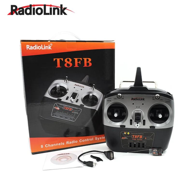 Радиоуправляемый передатчик RadioLink T8FB 2 4 ГГц 8ch R8EF приемник комбинированный пульт