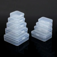 clear lidded small plastic box for trifles storage box parts tools jewelry display screw case beads container packaging retail