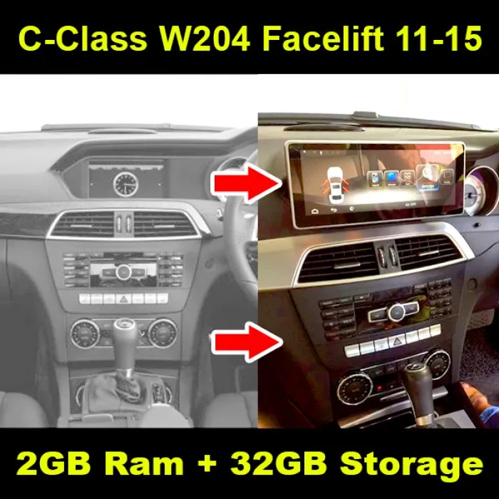 10,2" Navi для правым Mercedes Бен z C Class W204 11-14 Замена приборной панели планшета Навигатор Радио монитор 2G Оперативная память