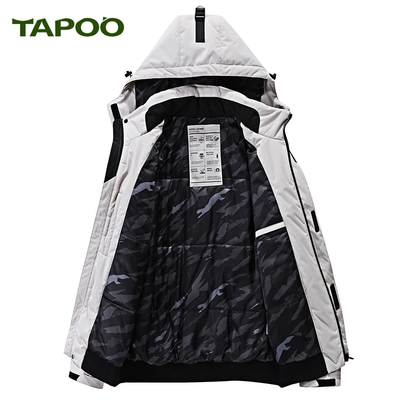 TAPOO мужские ветрозащитные водонепроницаемые куртки с капюшоном из полиэстера
