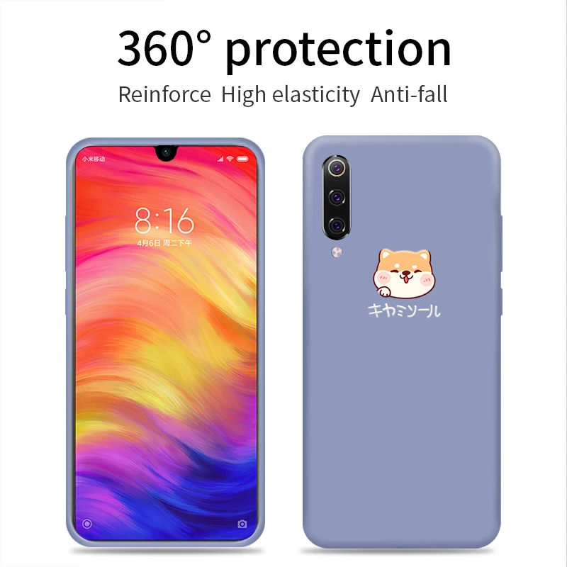 Жидкий силиконовый чехол для Xiao mi Red Note 7 Простой Прозрачный Xiaomi 8 Lite 9 A2 SE Fundas Capas |
