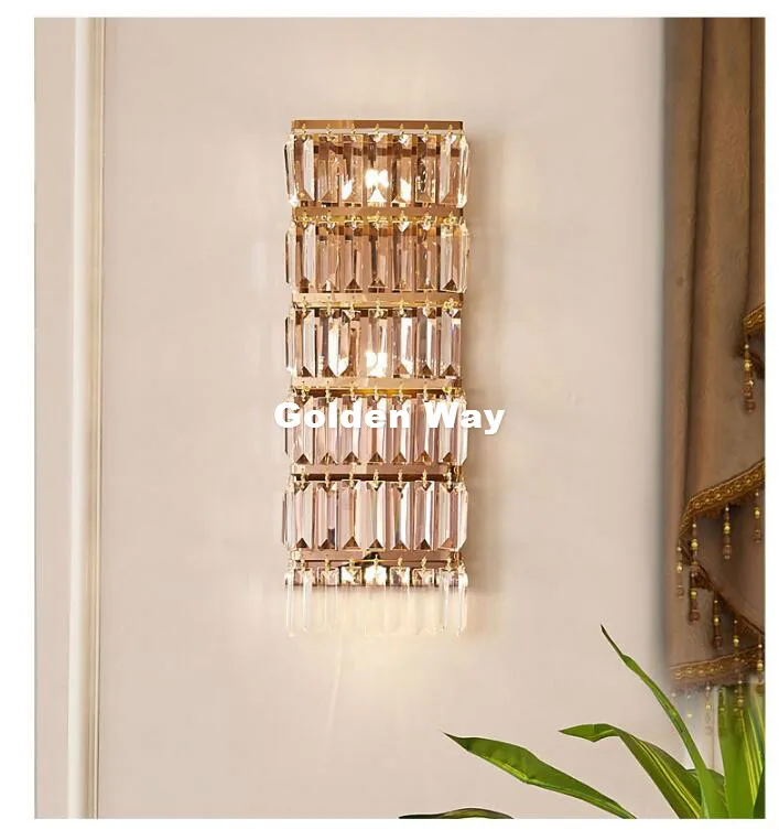 Бесплатная доставка настенный светильник золотого цвета W20cm H60cm прикроватный бра