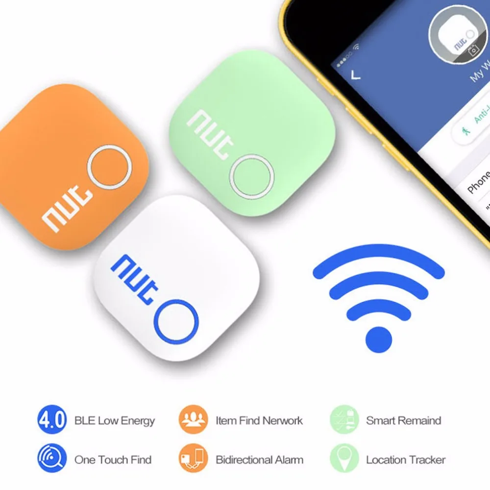Гайка 2 умный искатель Bluetooth ключ искатель анти-потерянный трекер отслеживающий кошелек/ключ трассировщик локатор