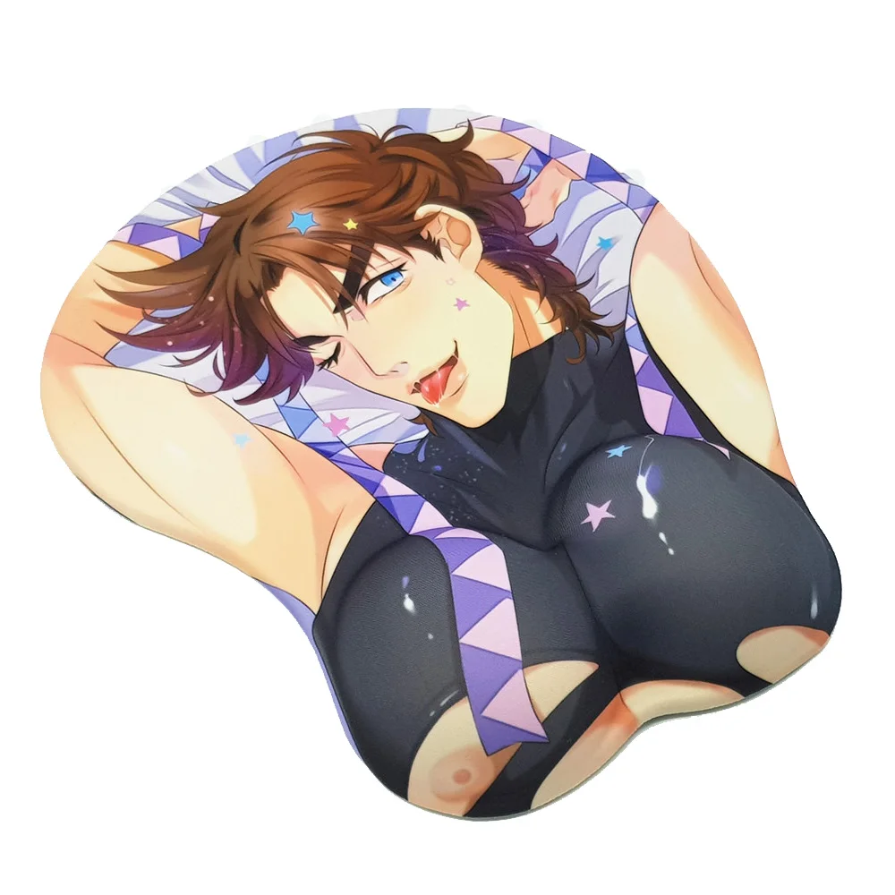 JOJO'S Необычные Приключения Joseph Joestar Dio 3D Oppai коврик для мыши с подставкой для запястья с силиконовым гелем