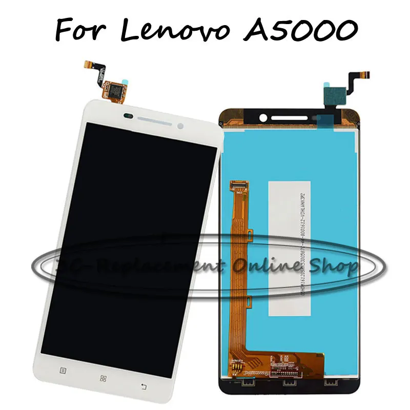 Черный/белый ЖК дисплей + TP Для Lenovo A5000 5 0 дюймов с сенсорным экраном дигитайзер