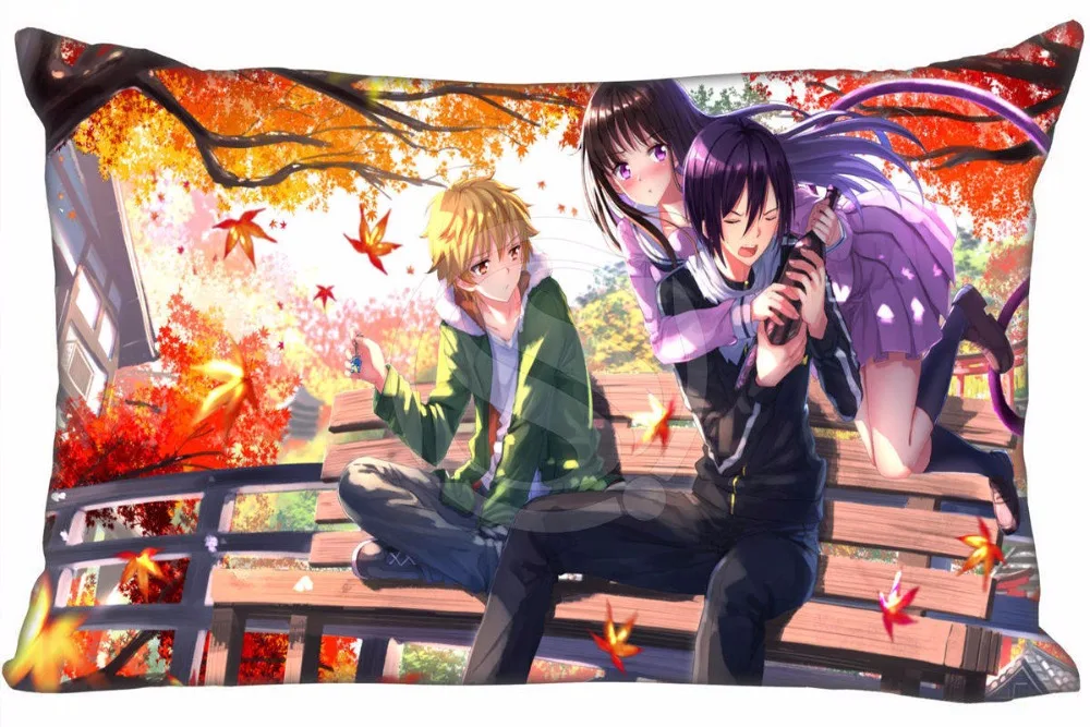 Горячая Распродажа Noragami #3 Наволочка на заказ молнии Прямоугольная подушка чехлы