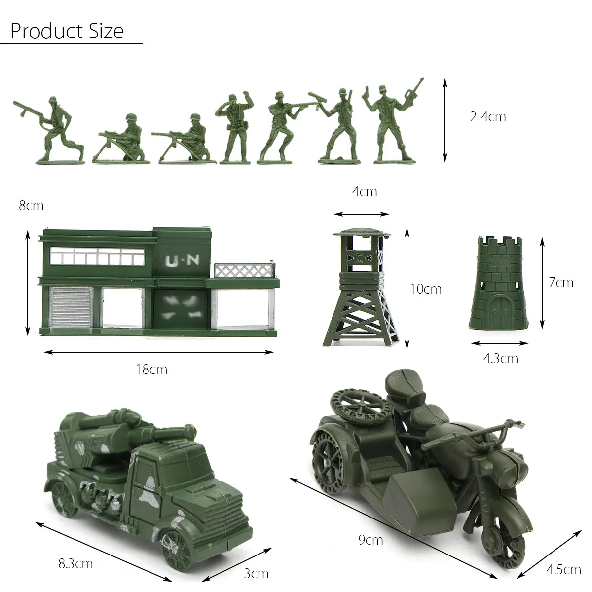 500 шт./компл. военный Пластик модель игрушка армии Для мужчин цифры Playset с узором в виде игрушек; подарок для Для детей мальчиков 2-4 см
