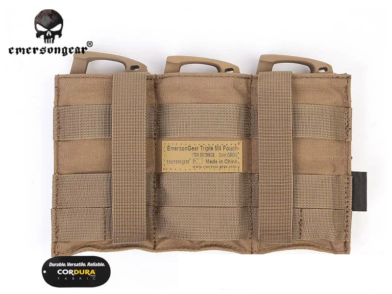 Emersongear M4 Тройная сумка для магазина Боевая облегченная модульная система