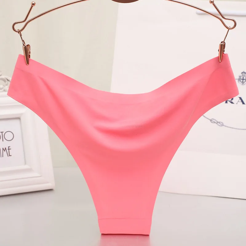 Сексуальные бесшовные ультратонкие трусики с низкой посадкой мягкое нижнее