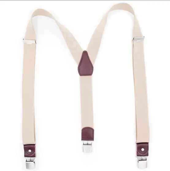 Взрослые 3 клипсы высококачественные мужские подтяжки монохромные с тремя