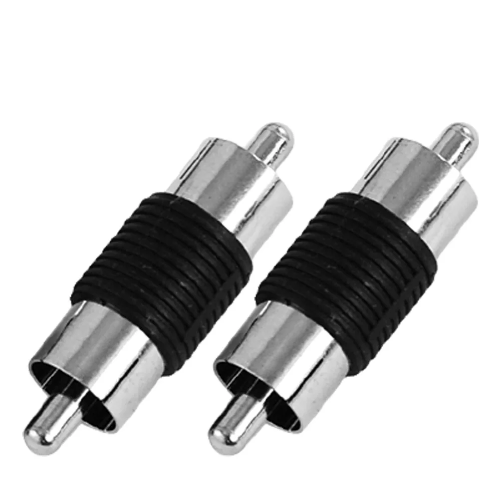 Акция! SODIAL (R) 2 шт. переходник RCA папа папа|rca male connector|rca connectorrca coupler |