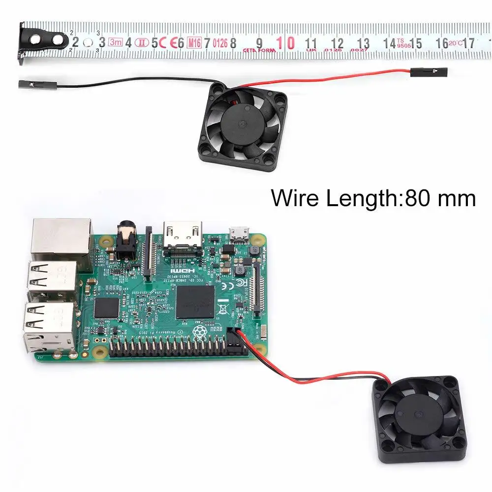 3 шт. Raspberry Pi 4 B вентилятор DC 5V/3 V Бесщеточный Охлаждающий с винтами для Модель + |