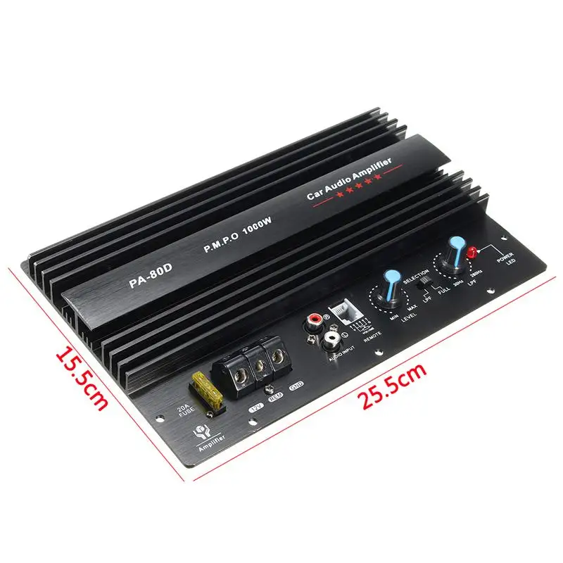 KROAK 12V 1000W подойдет как для повседневной носки, так автомобильный аудио Мощность усилитель Мощность Фул бас сабвуферный усилитель PA-80D