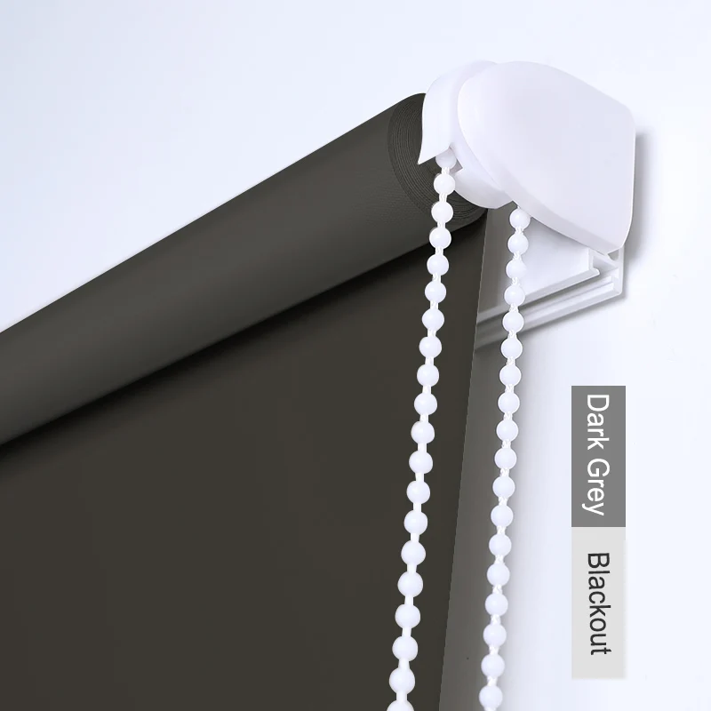 Dark Grey 3911 CASAYA водонепроницаемые рулонные шторы Easyfix, затемненный светильник, маслостойкие шторы для кухни и ванной - Цвет: Dark Grey 3911