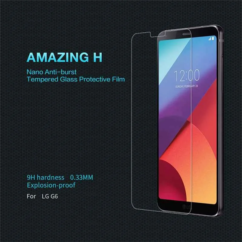 Защитное стекло NILLKIN H 0 3mm 9 Экран из закаленного стекла для LG G6 взрывобезопасная