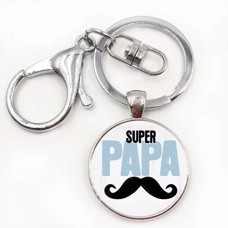 Изысканная мода я люблю папу это много брелок мужские ювелирные изделия с