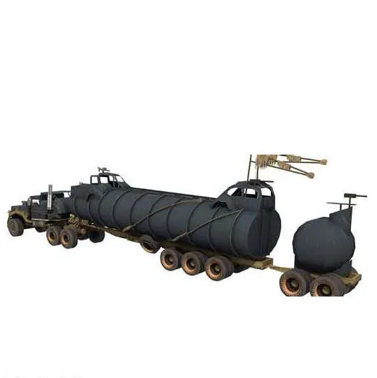 

3D Paper Model Trailer Truck Car Model Toy War Rig Manual DIY Military Collection Gift