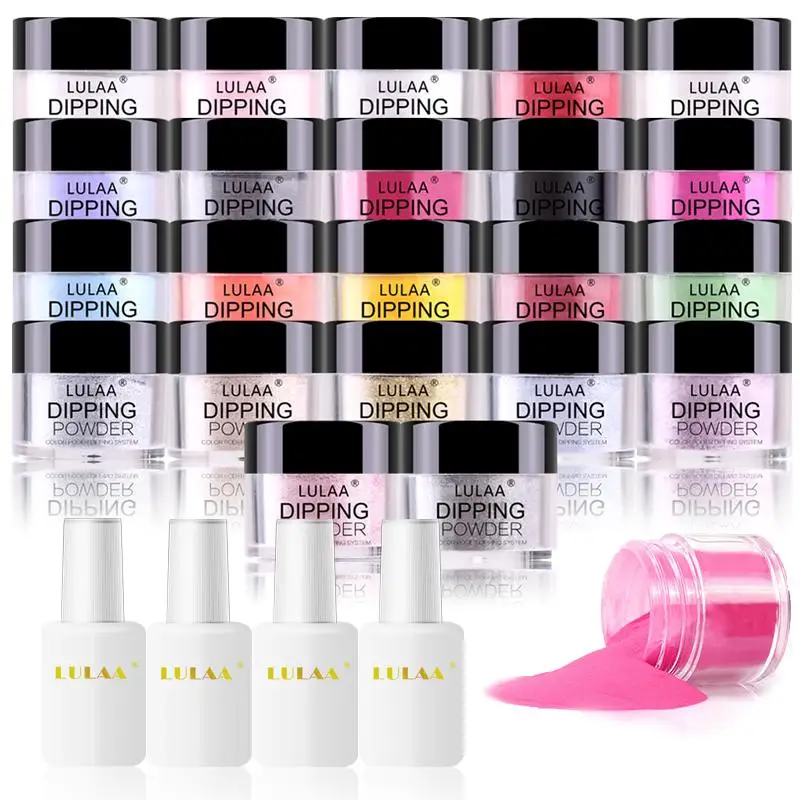 Профессиональный набор пудры для ногтей Блестящий французский голографический