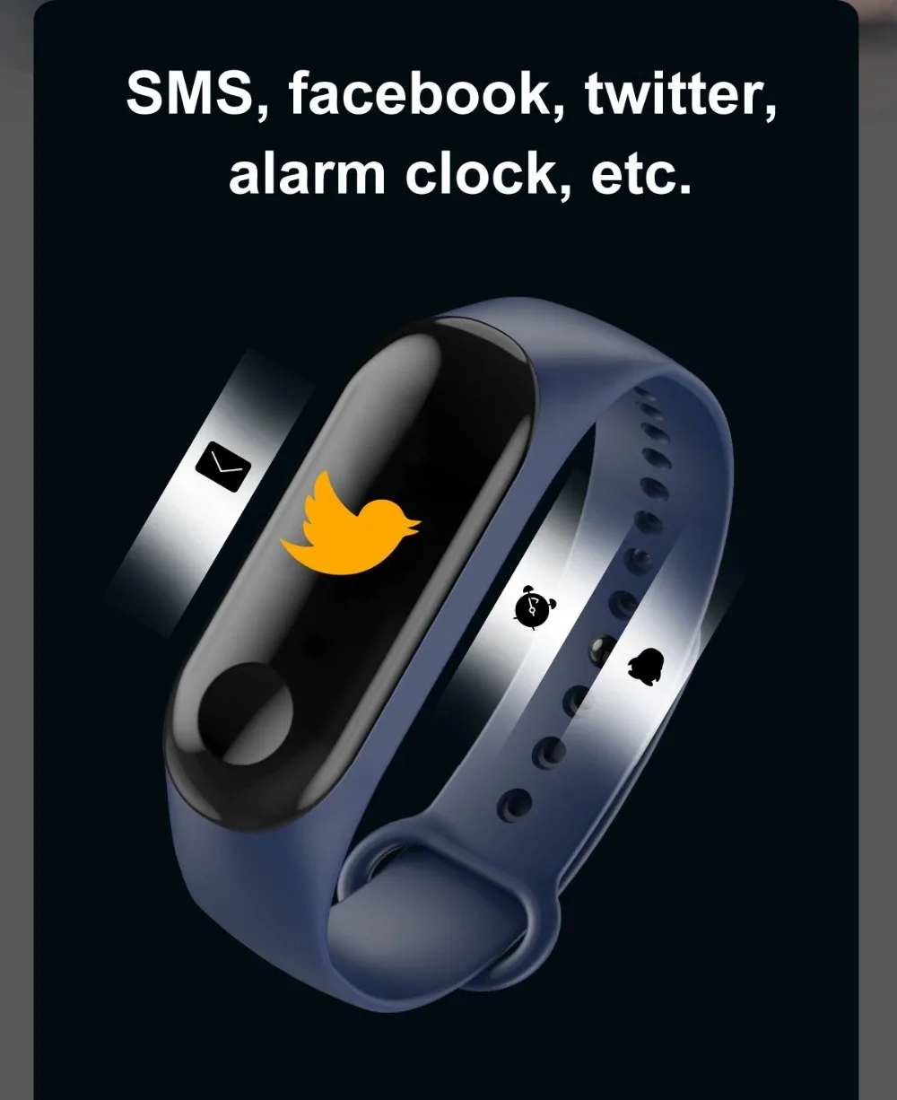 696 C89 зарядка через usb цветной экран умный браслет на запястье с Bluetooth IP67