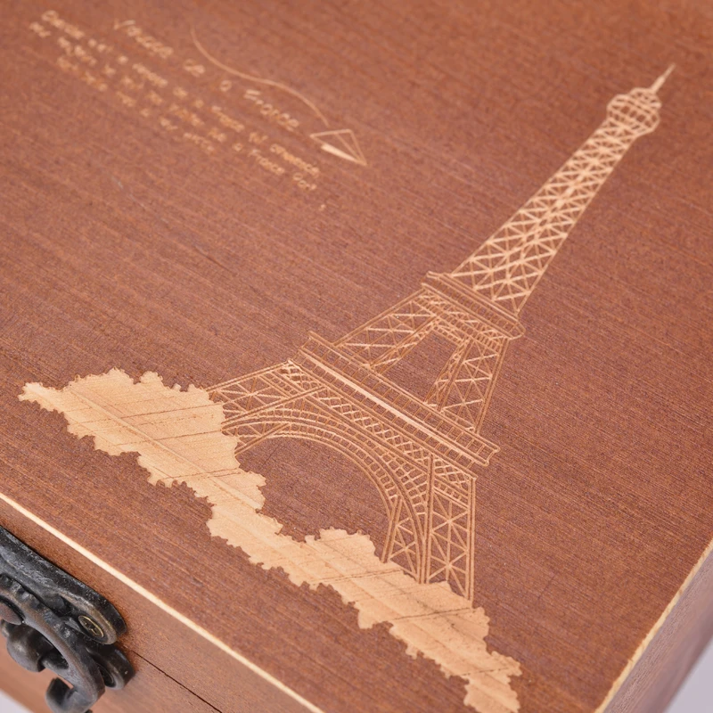 Деревянный швейный набор в коробке игольчатая лента ножницы