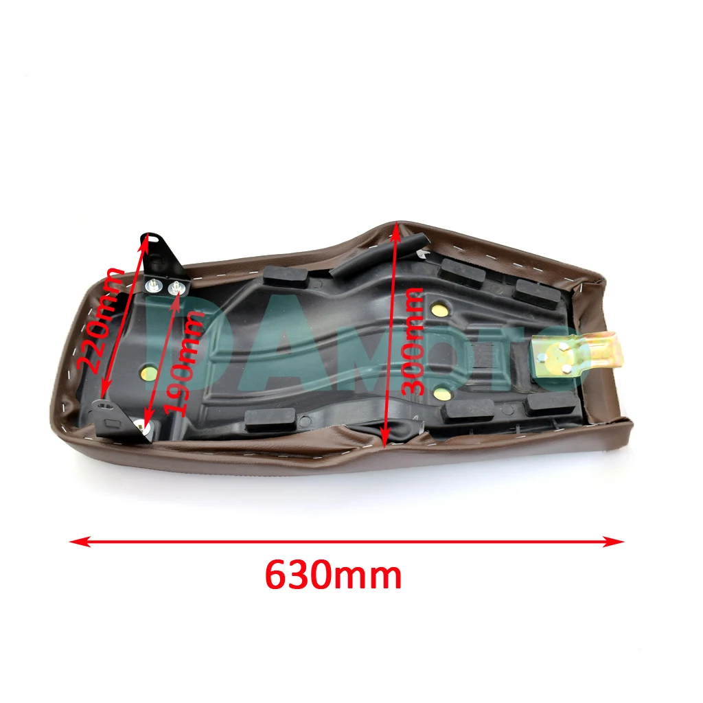 Универсальное винтажное водонепроницаемое кожаное сиденье для Кафе Racer 63 см