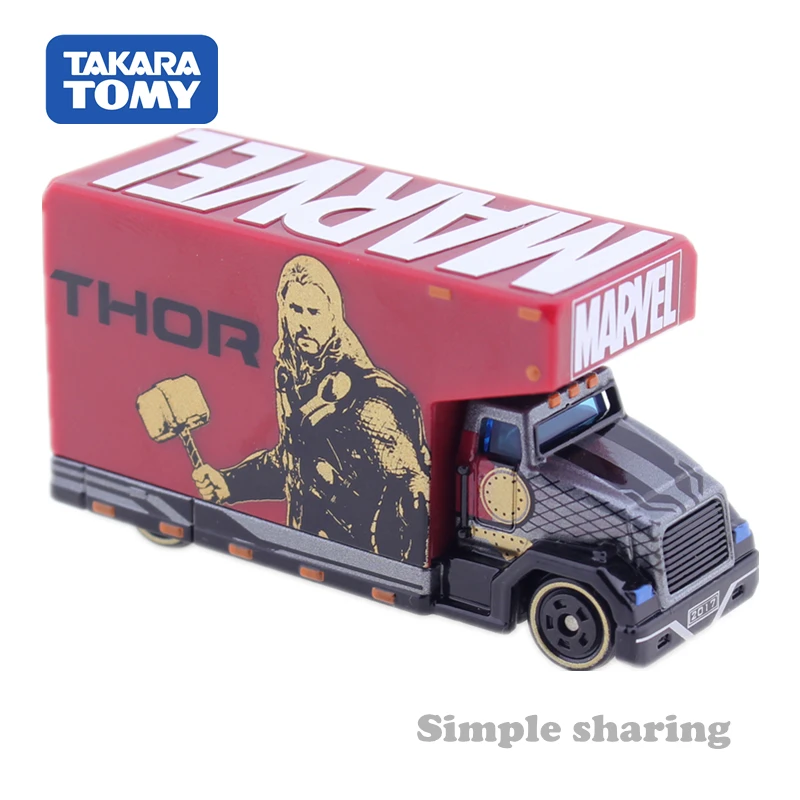 Takara Tomy Tomica Marvel TUNE AD Mov 2 0 набор моделей грузовиков Тор литая машина смешные детские