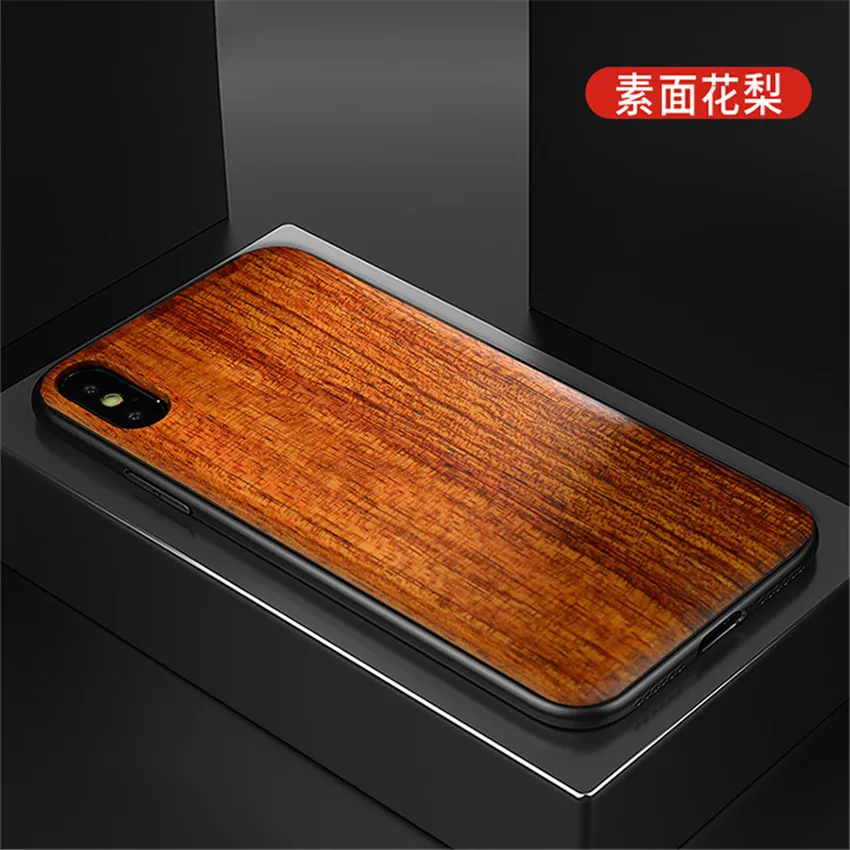 as picture Новинка, чехол для iPhone XS Max, тонкая деревянная задняя крышка, TPU, чехол-бампер для iPhone X, XR, iPhone XS, чехол для телефона s - Цвет: as picture
