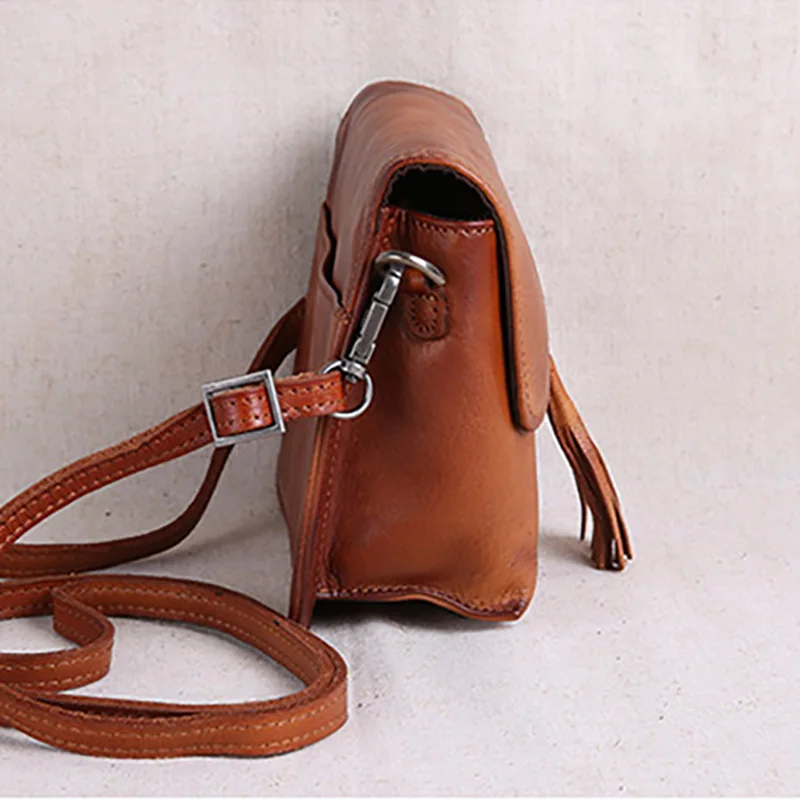 AETOO чистая кожаная женская сумка ручной работы мини маленькая квадратная в стиле