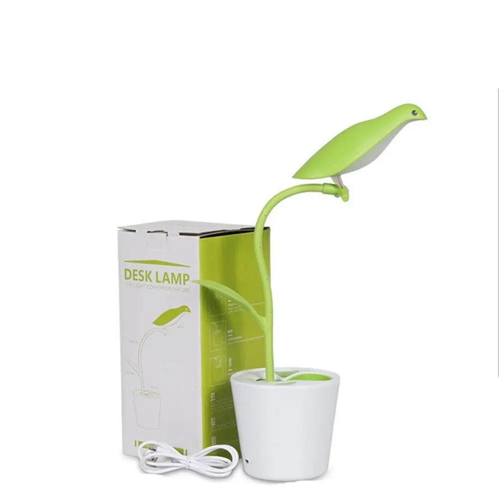 Бесплатная птица Светодиодная лампа для учебы Складная Настольная глаз usb