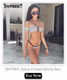 ZMTREE бикини для женщин купальник Раффлед Strappy комплект мягкий ванный купальники для малышек повязки Бразильский бикини женский