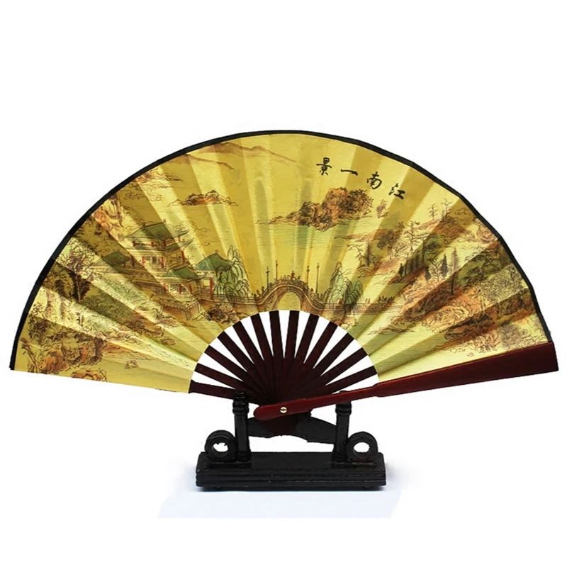 1 шт. Складной вентилятор в китайском стиле Большой Классический портативный