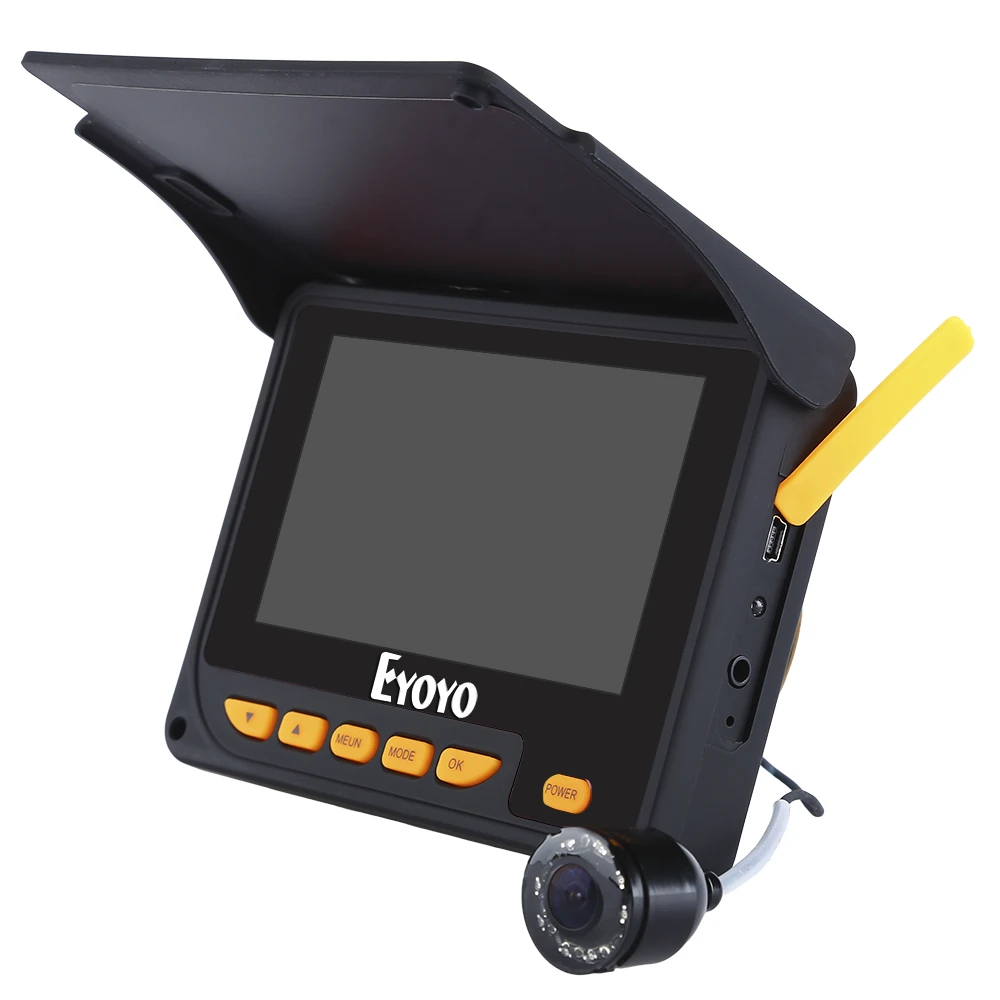 Eyoyo Original Рыбоискатель 4.3&quot20М Эхолот HD1000TVL Подводная камера для рыбалки с