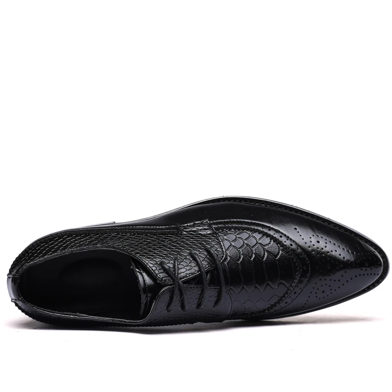 Elegant Pointed Toe Man Oxfords Leather Formal Dress Shoes Busuness Wedding Party Office Men's Flats Big size 38-48 | Обувь