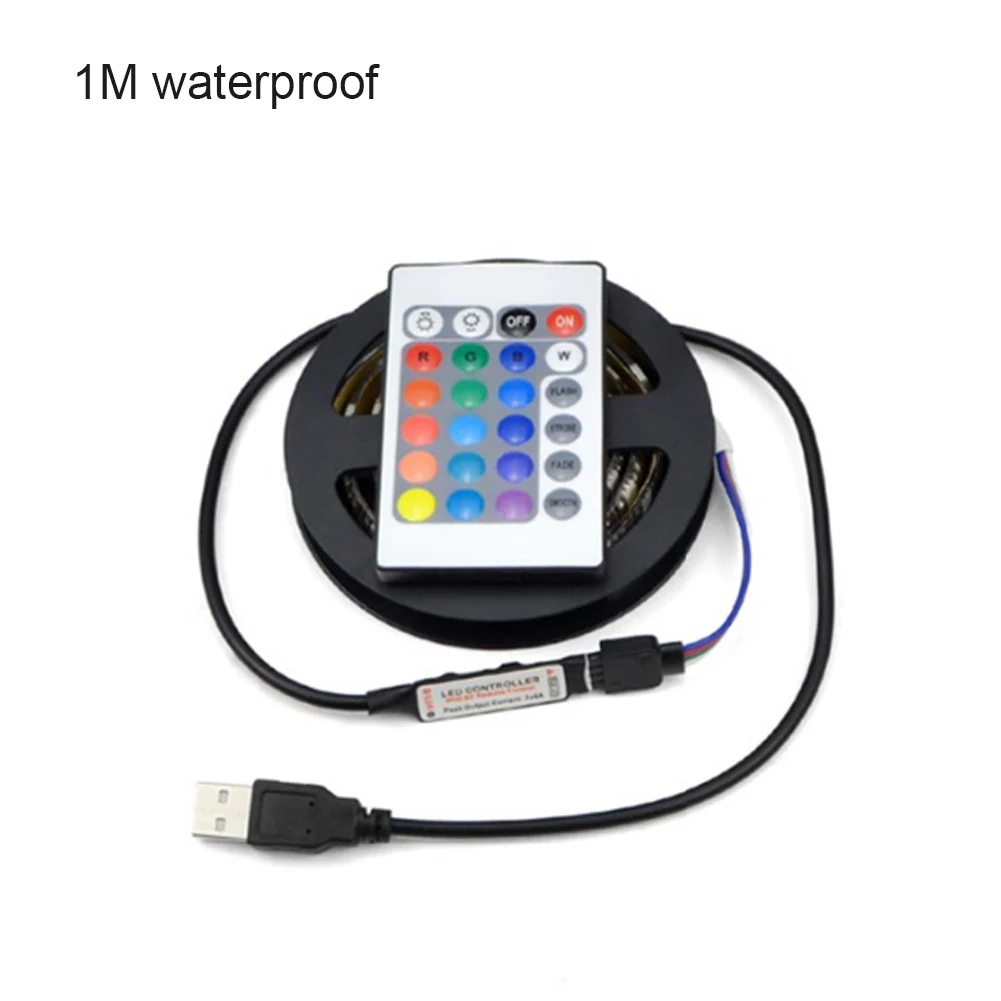 5 в 5050 RGB SMD 60 светодиодные полосы света 8 Тип водостойкий самоклеящийся полосатый
