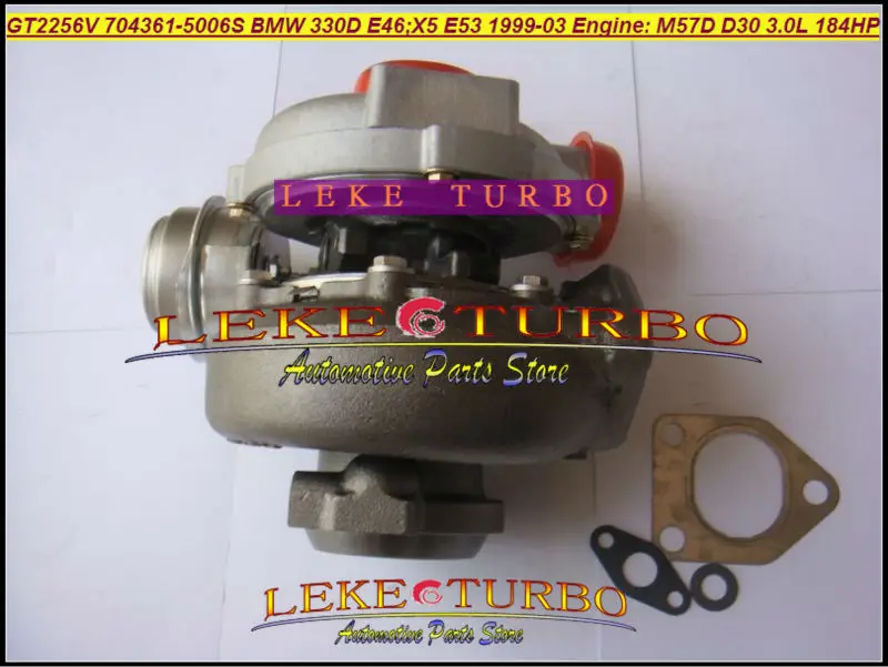 Free Ship GT2256V 704361 704361-5006S 704361-0005 116522499509 22499519 Turbo For BMW 330D E46 X5 E53 1999-04 M57D M57 D30 3.0L |