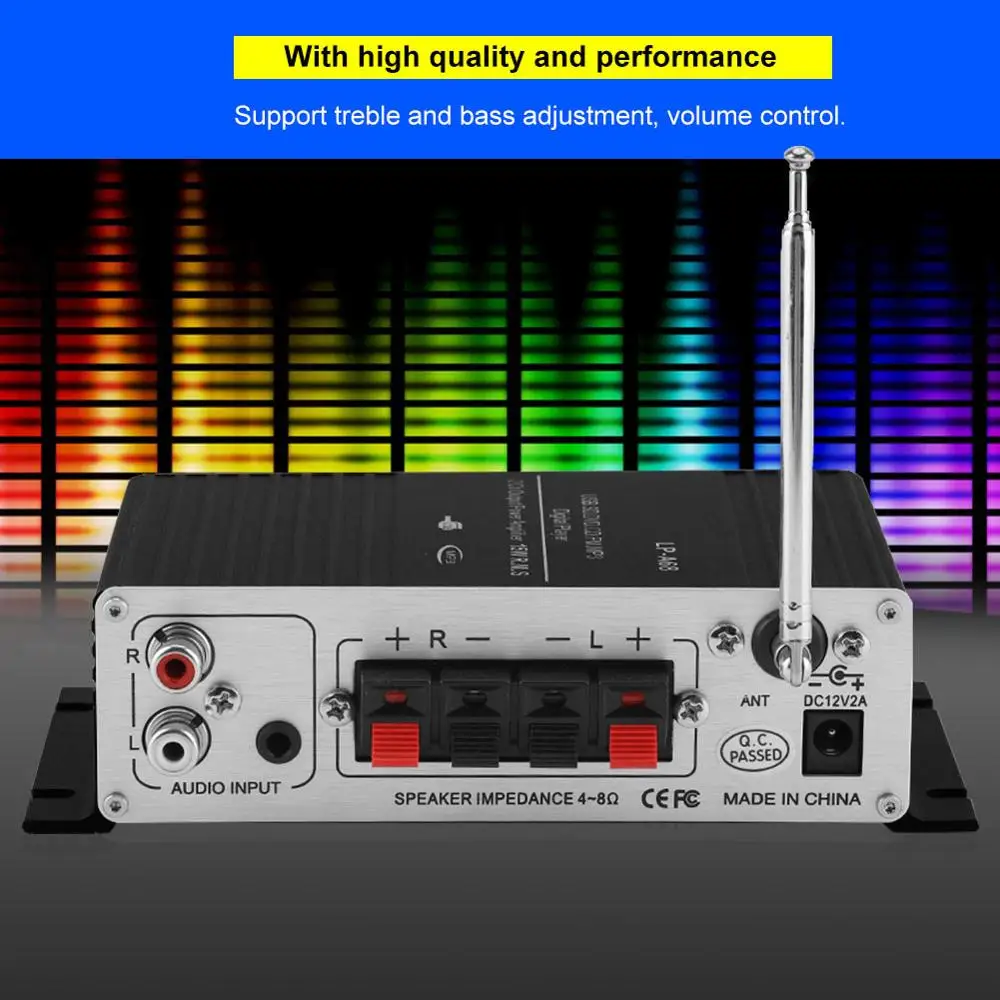 Автомагнитола MP3 для Lepy lp-838 lp-808 A68 A7 V3 V3S усилитель мощности аудио стерео усилитель басов