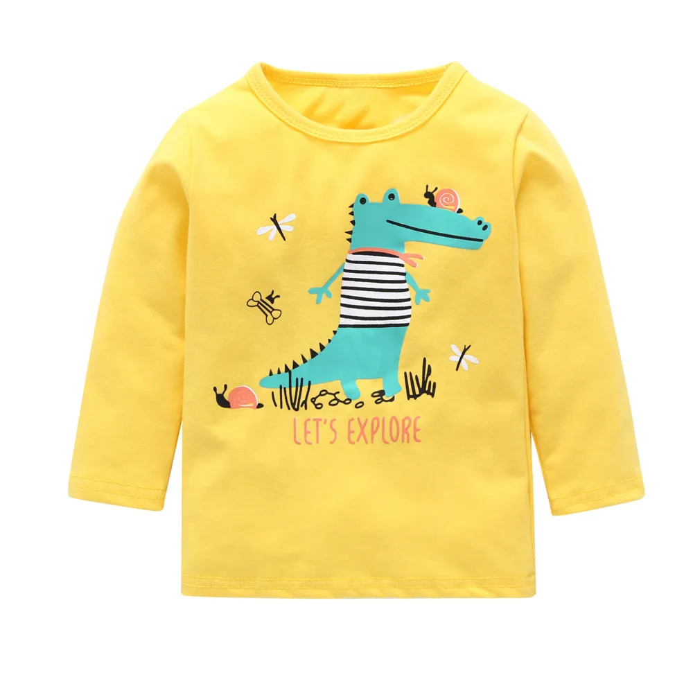 Newborn Babysuit Kids Clothes Baby Boy Girl Dinosaur Print Tops+Pants 2-Piece Outfits Children's Clothing Set Vestiti Bambina | Детская