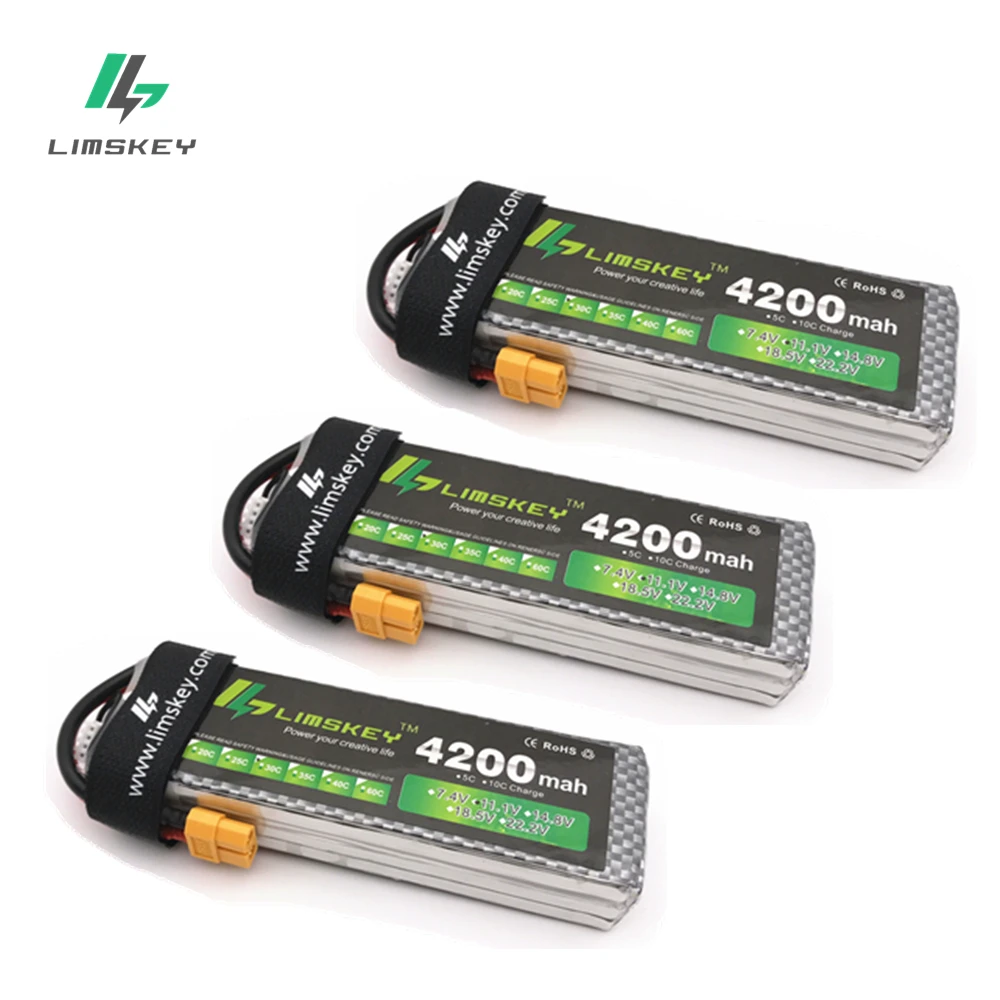 Lipo 3s 11 1 v 4200mAh батарея 30C Limskey XT60 или T вилка 3 шт литиевые батареи для