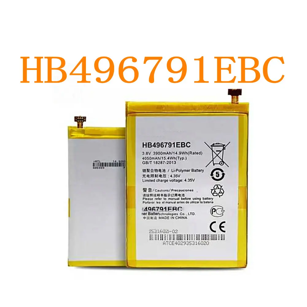 HB496791EBC 3900 мАч новые Аккумуляторы для Huawei MATE 1 Ascend MT1 U06 MT2 L02 2 Mate1 Mate2|Аккумуляторы