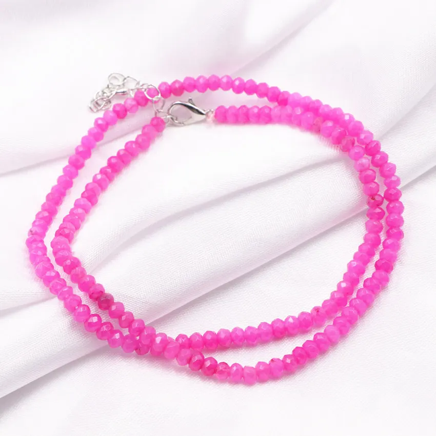 

New Popular Necklace Natural Crystal Stone Chain Necklace for Women Fashion Exquisite Choker Chains Collares Jewelry 18inch A808