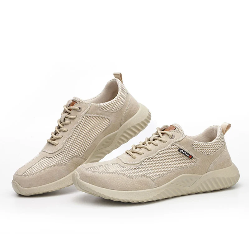 Flying Woven Labor Insurance Shoes Men Breathable Smash-proof and Puncture-proof Safety Protection Work boots | Обувь