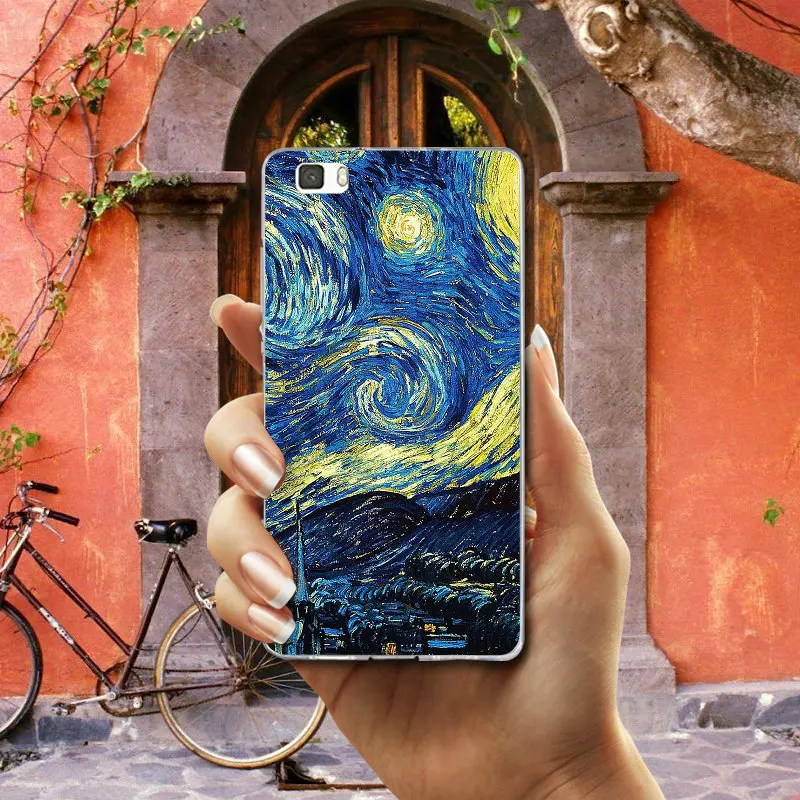 Van Gogh Starry Sky Soft Mobile Phone Cases TPU Cover for Huawei P8 P9 P10 P20 P30 Honor 7 7X 7A 9 10 Mate Pro Lite Shell | Мобильные