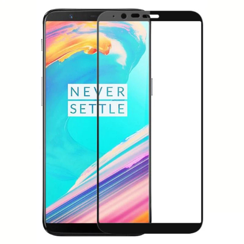 Полностью клеящееся закаленное стекло для Oneplus 5T Защитная пленка экрана